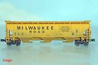 100750 American Line Azl Scale Ga Milwaukee Road Weathered Cu Hopper