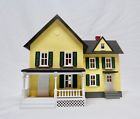 30-9007 Rail King By Mth Nib Town Yellow Lighted Farm House