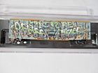 51044227 Line Railbox Graffiti World Vegetarian Day Boxcar Mtl 695140067572