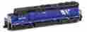 63210 Azl Z Scale Locomotive Montana Rail Link Sd45