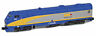 63504-2 American Line Azl Scale Locomotive Ge Via Blue Variant Road