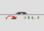 82339 Marklin Railroad Maintenance Car Set For Members 4001883823393
