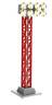 82746 Lionel Christmas Red Floodlite Tower