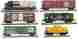 99401130 Micro-trains Line Mtl At Sf F7 Locomotive 5 Car Weathered Set Z-scale