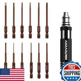 Arrarown B08qs4pjzg Hex Screwdrivers Set 12 In 1 Rc Hobby Tools Kit S2 Steel Tool For