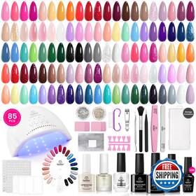 Beetles Gel Polish B0ch39ndfx Nail Kit 85pcs 55 Colors Uv Light Curing Salon Quality