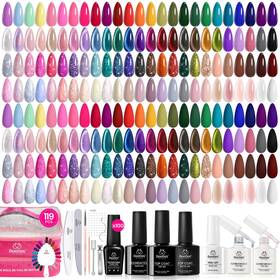 B0dttm3zc9 Beetles Gel Polish 100 Colors Nail Set 119 Pc Kit All Season Cat Eye Glitter