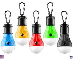 Fly2sky Brand 5p-01 5-pack Portable Led Tent Lanterns With Clips - Emergency Camping And Outage Lights