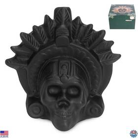 Adw01 Brand Tegaja Authentic Aztec Death Whistle - 126 Decibels Screams Matte Black Ceramic Gift