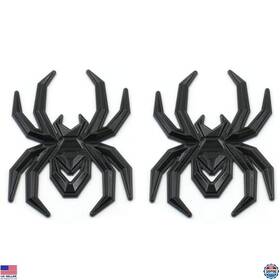 Xp131 Brand Xpipnns 2pcs Custom Black Spider Emblems - Left And Right Car Badges For Universal Use