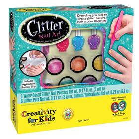 Creativity For Kids B006yztl1o Glitter Nail Art - Manicure Kit Kits Ages 7