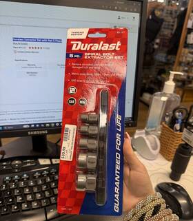 Duralast 80-101 Extractor Set With Rail 5 Piece Ecp019944