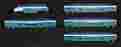 Azl-7004-3002 F59phi Azl American Z Line 7004 Z-scale Coaster Loco 4 Bombardier Bi-level Passenger Cars