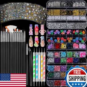 Fandamei B0fzg1tpln Nail Art Brushes Kit 15 Pcs Brush 5 Dotting