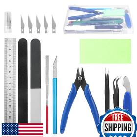 Fippy B0dcmfyzj6 11pcs Gundam Model Kit Tools Hobby Building Craft Repair Tool Set