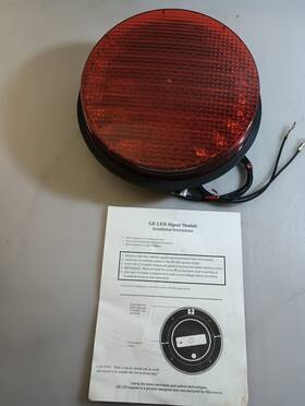 Rtfb-01bv3-h7 General Electric Ge Led Signals Rg6-rtfb-25b Rail Road Crossing Signal Red