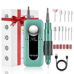 B0bz3hbjly Groyal 45000rpm Cordless Electric Nail Drill File Machine For Acrylic Gel Nails Pro