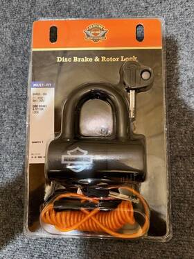94868-10a Harley Davidson Disc Brake And Rotor Lock Multi-fit New