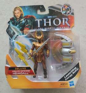 A194 Hasbro 653569597599 New Marvel Thor Heimdall Mighty Avenger 3.75 Inch Deluxe Asgard Defender Figure