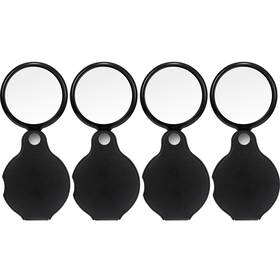 B07cpnpmyx Hestya 4pk 10x Mini Folding Pocket Magnifier Loupe With Holster For Reading Jewel