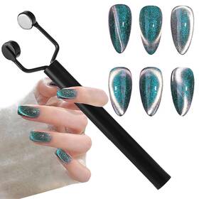 Hywwpflay B0dr9bpnvp 3 In 1 Cat Eye Nail Magnet U-shaped Double Head Magnetic Gel Poli
