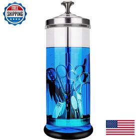 Iebarber B0b5wnpb4y Disinfectant Sterilizer Jar For Barber And Salon Tools - Glass 50oz/1500ml