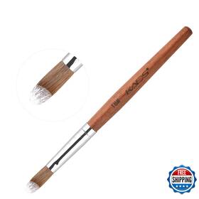 Kads B0dg5ldyzn Nail Acrylic Brush Kolinsky Extension Oval Crimped Shaped