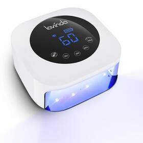 B0b49bqmyr Lavinda 54w Cordless Uv Led Nail Lamp Rechargeable Dryer Gel Polish Fast Cure