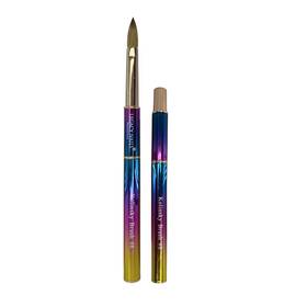 Legacy Nails B0c93fkv2x Professional Multicolor Kolinsky Nail Brush 8 - Perfect For