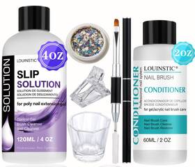 Louinstic B0csjz2pxf Slip Solution For Polygel Nails And Nail Art Brush Cleaner Kit Poly N