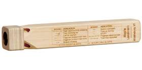 Ax-ay-abhi-15042 Maple Landmark Wooden Train Whistle With Blast Chart - Made In Usa