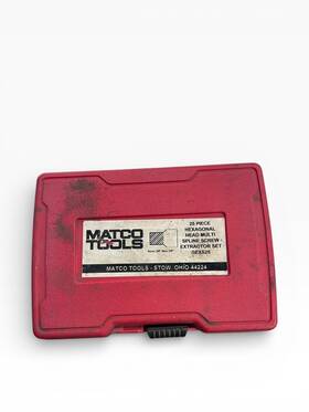 Matco Tools 44224 Sexs25 25pc Hexagonal Head Multi Spline Screw Extractor Set A Ppj055577