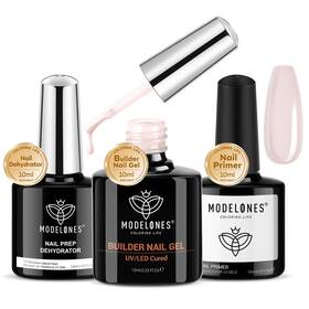 B0d46wvb3z Modelones 3pc Nail Dehydrator Primer Builder Gel 10ml Base Coat Cover Nude Pink
