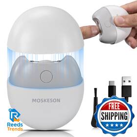 Moskeson B0frmlv6cp Electric Nail Clipper Automatic Fingernail Trimmer Usb Rechargeable 2 S