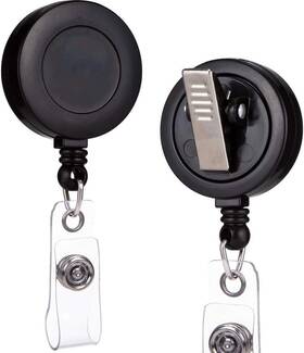 Ofes-004 No 100 Pack - Retractable Id Name Badge Holder Reels With Swivel Alligator