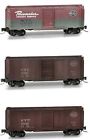 50044490 Nyc Micro 40 Trains Box Cars Weathered 3pk
