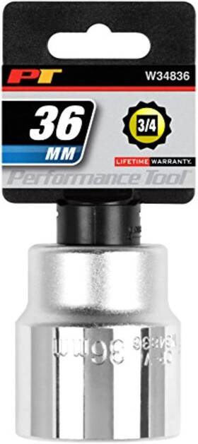 W34836 Proxxi 3/4 Drive 12-point Standard Socket 36mm
