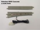 R055 Left Hand Remote Turnout Concrete Ties Rokuhan Z Scale Manual Switch New 0 Ship In Usa 4571324591087