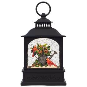 Raz Imports 048893810450 2022 Holiday Water Lanterns 9.75 Inch Cardinals On Watering Can Light