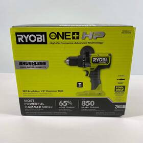 Pblhm102b Ryobi New 18v One Hp 1/2 Inch Brushless Hammer Drill