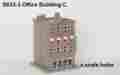 S033-3 Office Building Pre-built Rokuhan Z Scale Brick Structure Downtown New 0 Ship 4571324592466