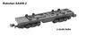 Sa006-2 Rokuhan Shorty Flat Freight Container Car Gray Usa 4571324594910
