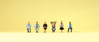88558 Scale Passenger Preiser Figures Seated 6