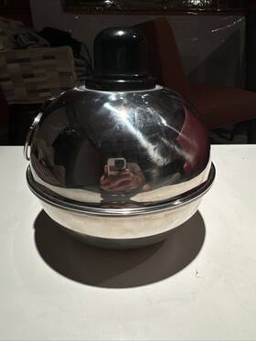 500-038 Stork Vintage Torch Smudge Pot Train Highway Flare Stainless Steel Vg
