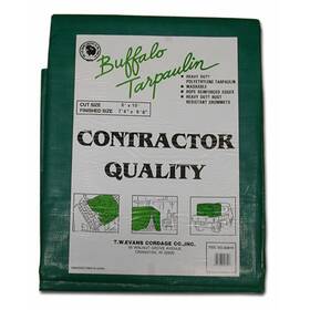 G2030 T.w . Evans Cordage 20ft X 30ft Black/green Contractor Grade Poly Tarp