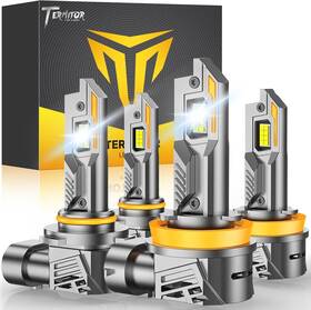 Te1105e30790328  Termitor Combo 9005/hb3 H11/h9/h8 Led Bulbs 800% Super Bright 6500k Cool White
