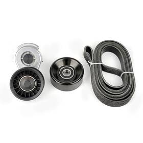 Tykick Zjltj-03w0-38116pk Serpentine Belt Tensioner Idler Pulley Drive Kit For Dodge D150 D250 D350