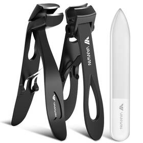 Vanwin B0d4xztq9k German Nail Clippers Men Thick Nails Seniors 16mm Wide Head Heavy Du