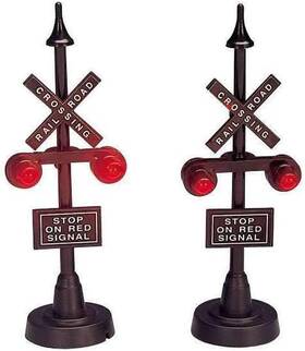 B0172fs8li Villages Set Of 2 Railway Stop Lights For Enhanced Safety And Visibility