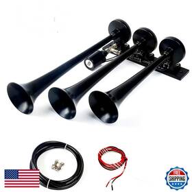 Viping B087c6528m Three Tube Electromagnetic Electric Horn - 12v 165db Loud Waterproof